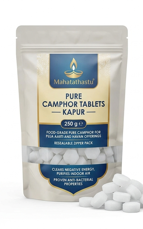 Pure Camphor Tablets — Kapur, 250 g