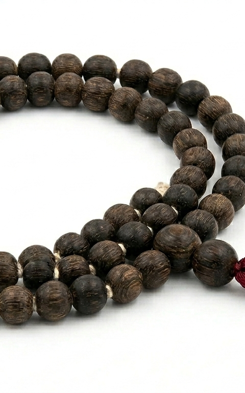 Chandan (Sandalwood) Mala — 108 Beads, Old Mysore