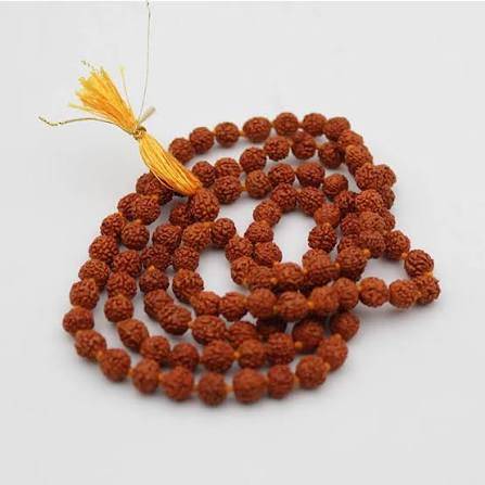 5-Mukhi Rudraksha Mala — Nepal, 108 Beads (Large)